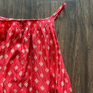 Joie cinched waist halter red dress